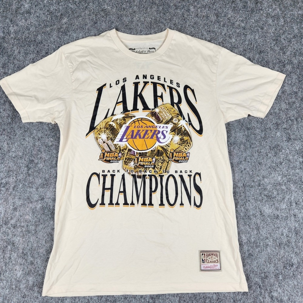 Mitchell Ness NBA Los Angeles Lakers Back To Back 2000s Champions Shirt Men M